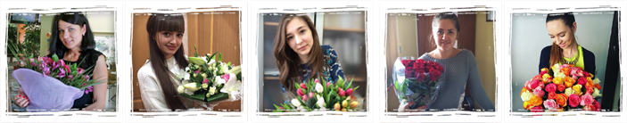 фото клиентов с букетом