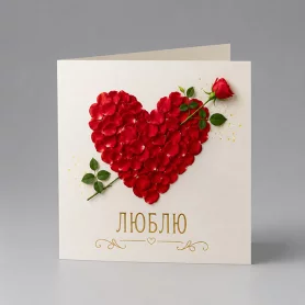 Открытка: Люблю