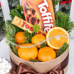 Праздничный блеск - коробка с шоколадом и апельсинами 2