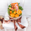 Праздничный блеск - коробка с шоколадом и апельсинами 3