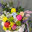 Цветочная Пасха - праздничное кашпо с цветами и декором 3