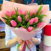 Видео обзор букета Нежные сновидения - букет из розовых тюльпанов 