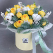 Мороз и солнце - коробка с кустовыми розами и нобилисом 3