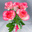 Букет из 5 розовых роз (60см) 3