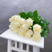 Белое великолепие - букет из белых роз 4
