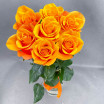 7 оранжевых роз (50-60см) 3