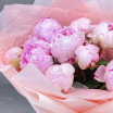 Летняя нежность - букет из розовых пионов 3
